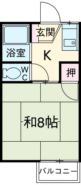 エレガンスハイツ金子の間取り