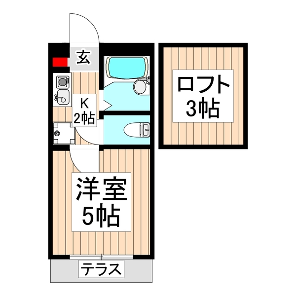 【サンパレスＫの間取り】