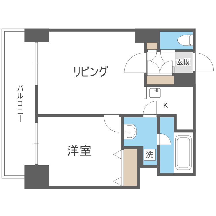 グランドタワー札幌の間取り