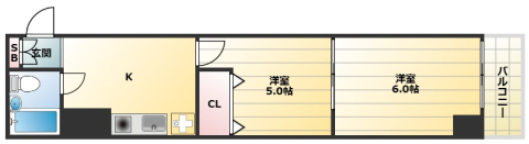 ライオンズマンション新神戸の間取り