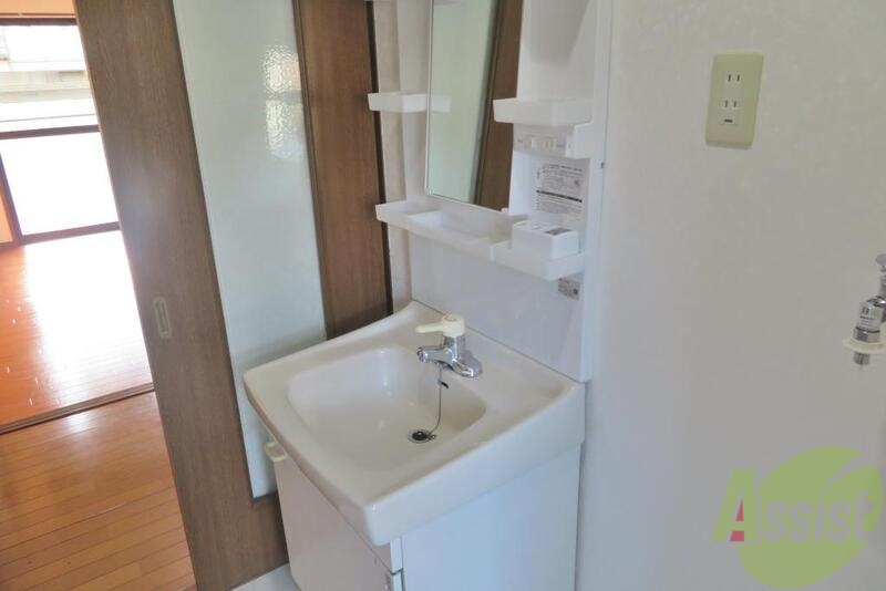 洗面設備　大きくて、使いやすいですね。