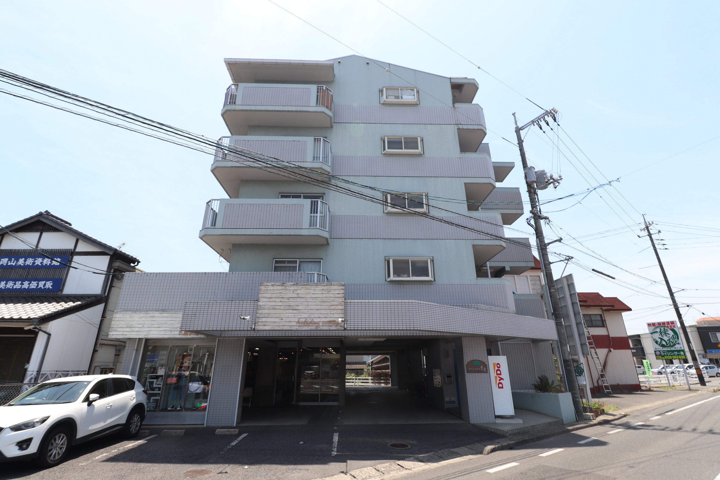 建物外観　オートロック付き＆ネット無料の1Kです♪