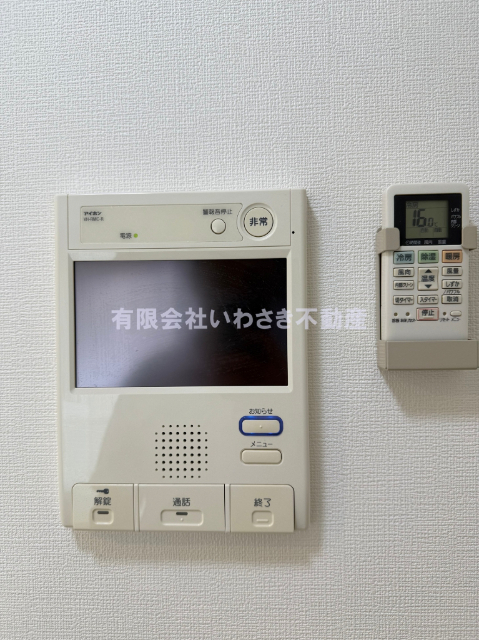セキュリティ　モニター付きインターホン