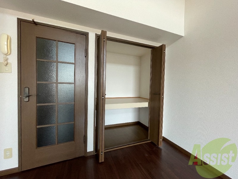 収納　クローゼットは大きいので沢山入りそうですね。