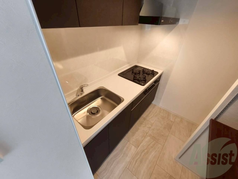 キッチン　清潔感がありお洒落なキッチンになっていました！