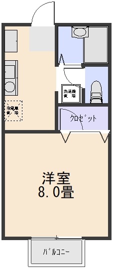 コーポ川原の間取り写真