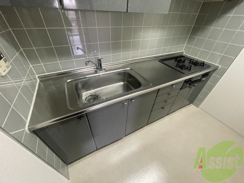 キッチン　システムキッチンなので、すぐ料理出来ちゃいます。