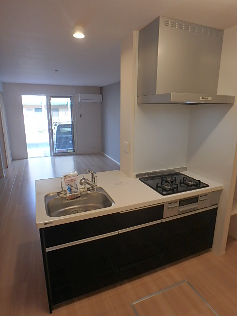 キッチン　ワイドスパンのキッチン