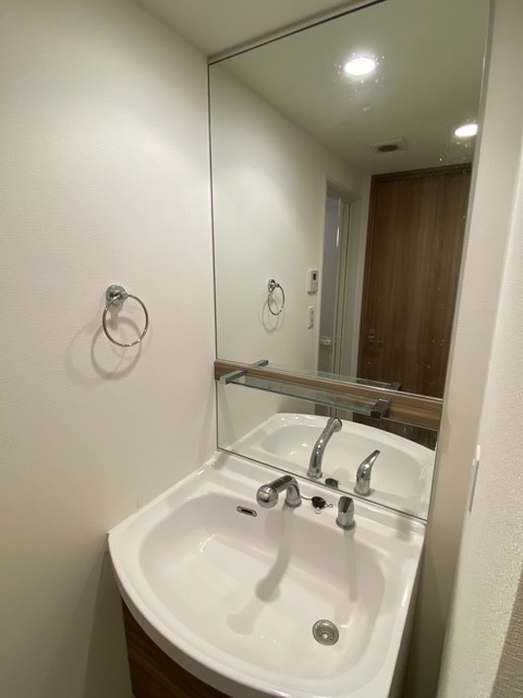 洗面設備　大きく使いやすい化粧台