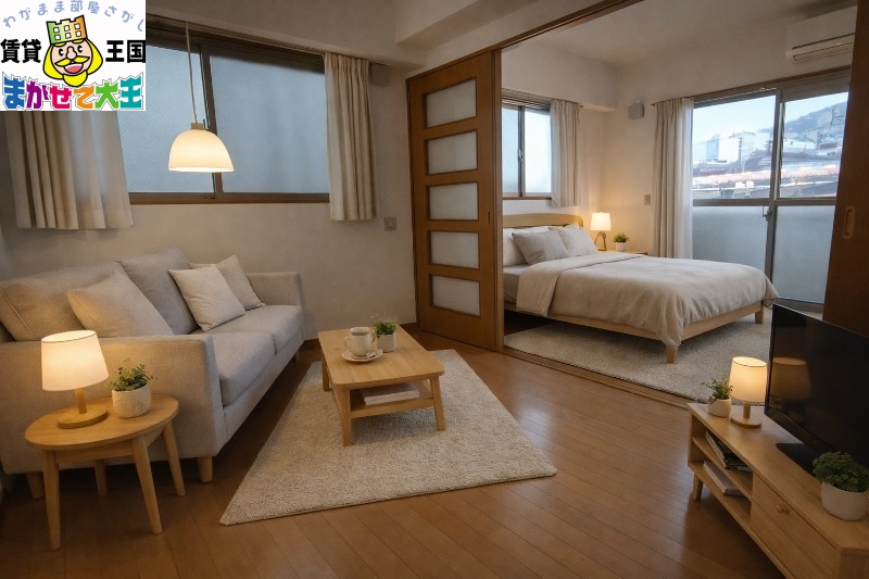 居室・リビング　家具・インテリアはＣＧです