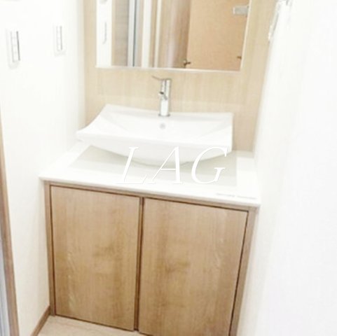 洗面設備　洗面台です。