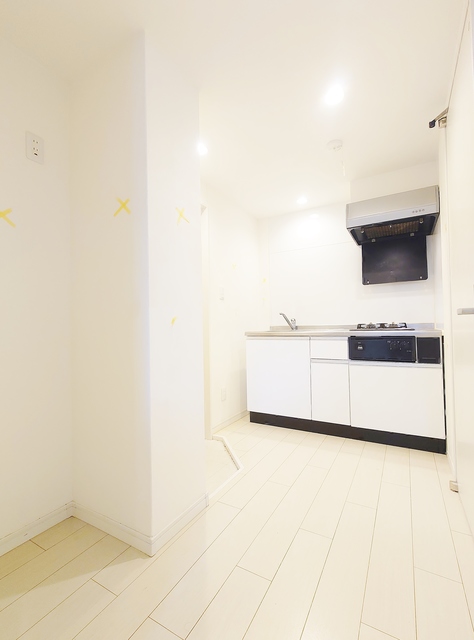 キッチン　２口ガスシステムキッチン