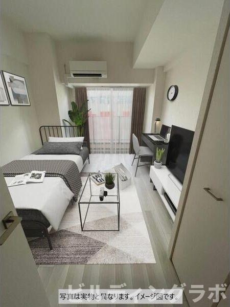 居室・リビング　モデルルームの為、家具小物等はつきません。