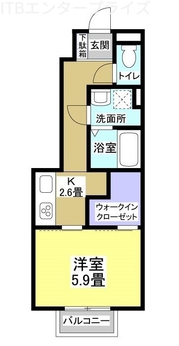 セジュールAYAの間取り写真