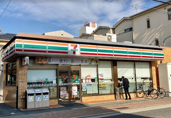 コンビニ　セブンイレブン 大阪南住吉2丁目店（コンビニ）まで400m