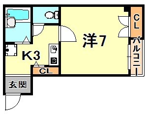 ブロスコート住吉の間取り写真
