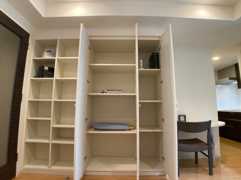 収納　収納たっぷりでした！お部屋が片付きますよ～