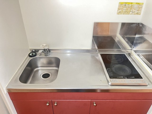 キッチン　シングルレバー設置　シンク広めです♪