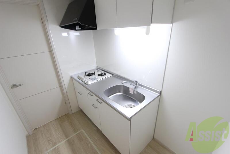 キッチン　調理のしやすい２口ガスの大きいキッチン♪
