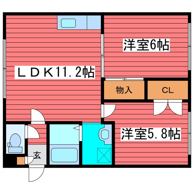 ハイツブローニューの間取り写真