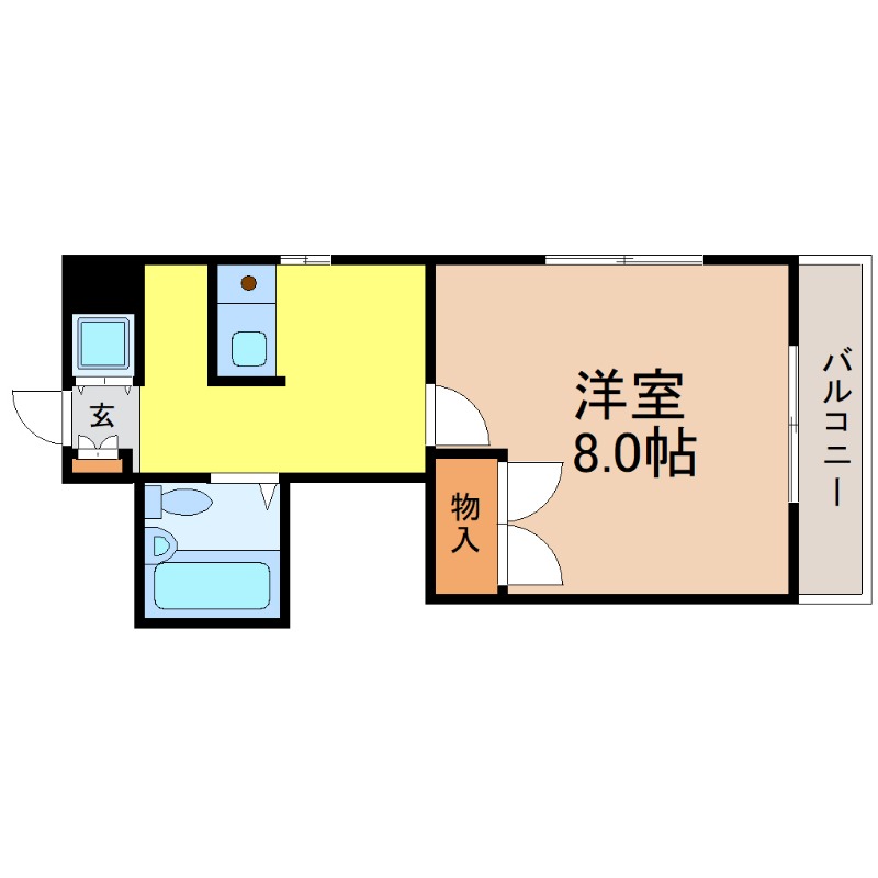 地下鉄東山線 千種駅 徒歩3分 3階建 築41年の間取り写真