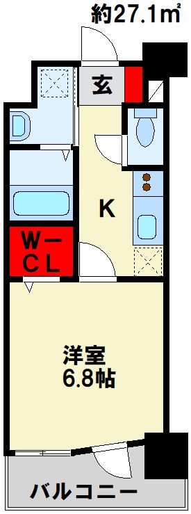 アースコートY’sシティ西神原の間取り写真