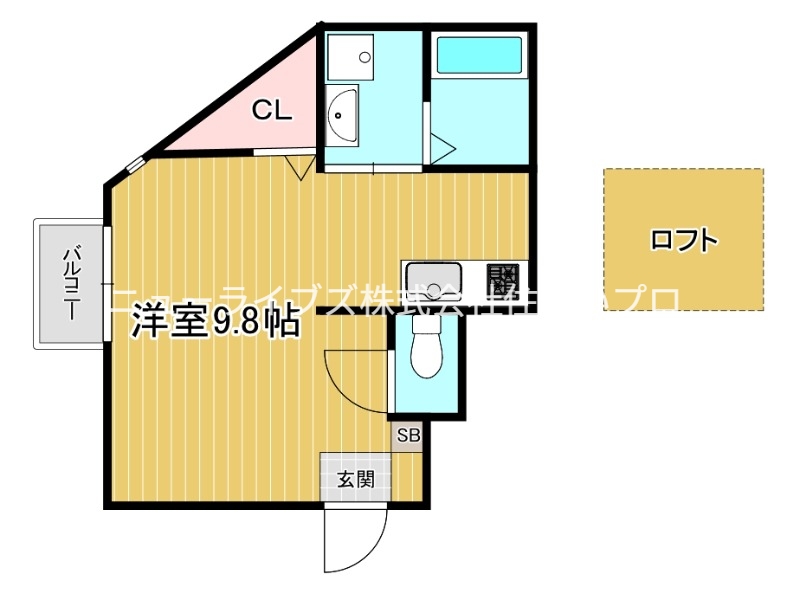 京阪本線 寝屋川市駅 徒歩26分 2階建 築3年の間取り写真