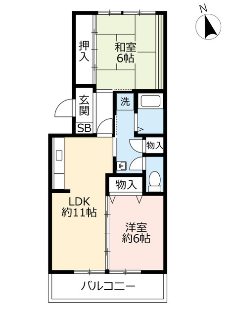 UR東千里山の間取り写真