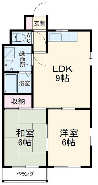 皆川マンションの間取り写真