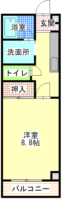 一ノ宮ハイツの間取り