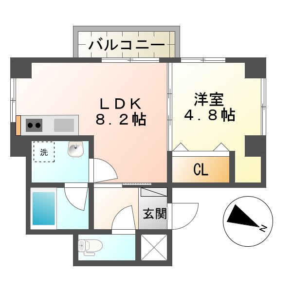 長崎市田上のマンションの間取り