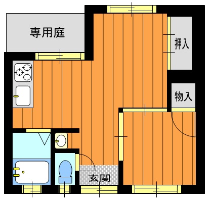 江坂ハウスの間取り