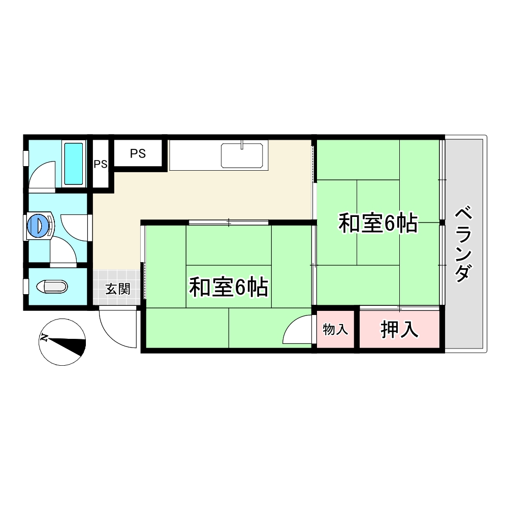 角南豊成フォートレス南棟の間取り