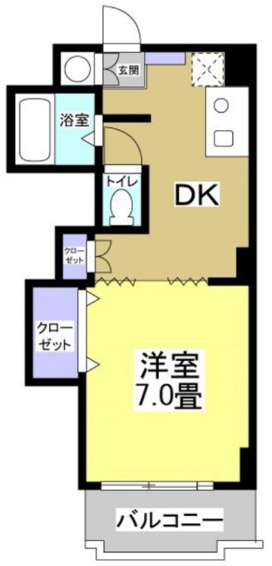 浜松市中央区葵東のマンションの間取り