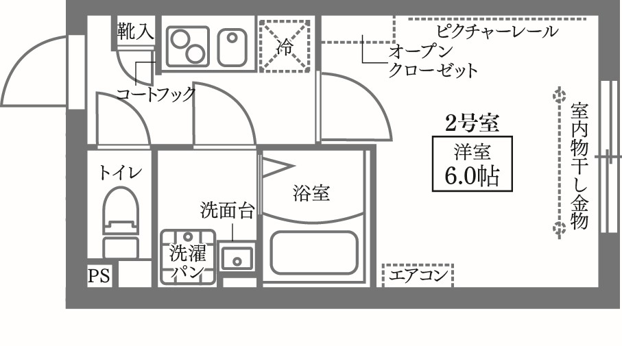 COCOCUBE武蔵小山の間取り写真