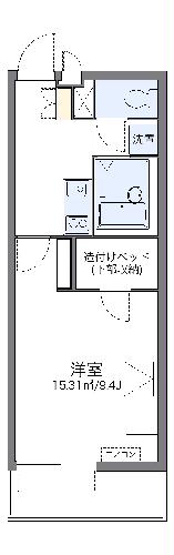 レオパレスエミールプラザの間取り