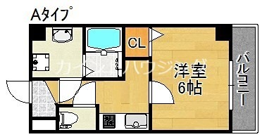 大阪市住吉区清水丘のマンションの間取り