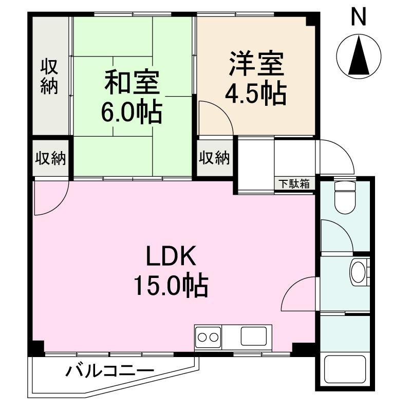 第一コーポ浅田の間取り