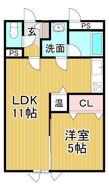 ＬａｐｅＬ２４１Ａ（ラペル２４１Ａ）の間取り