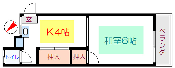 大内荘の間取り