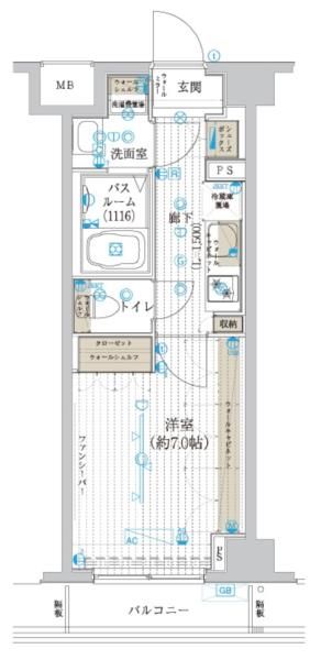 フュージョナル浮間舟渡の間取り