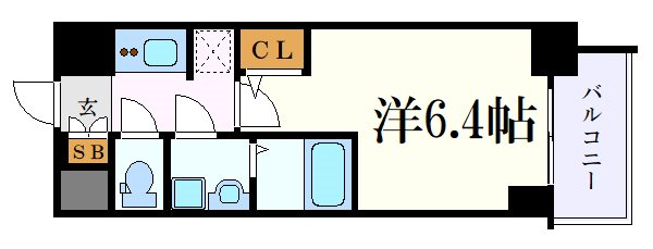 名古屋市熱田区横田のマンションの間取り