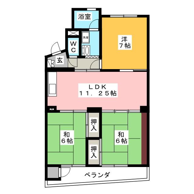 不動前マンションの間取り