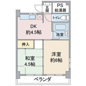 名古屋市守山区弁天が丘のマンションの間取り