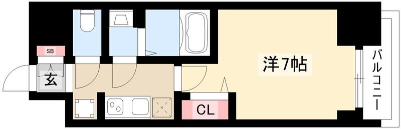 プレサンス名駅南エディフィスの間取り