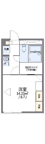 レオパレスＲＯＵＴＥ３６　Iの間取り