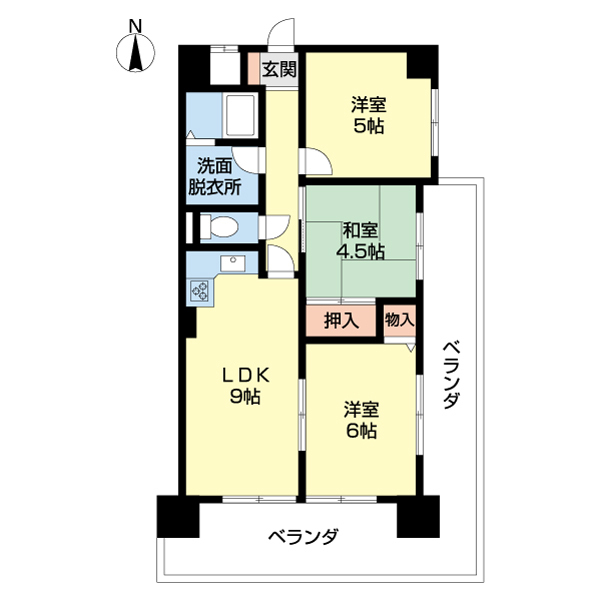 アペックス北中島の間取り