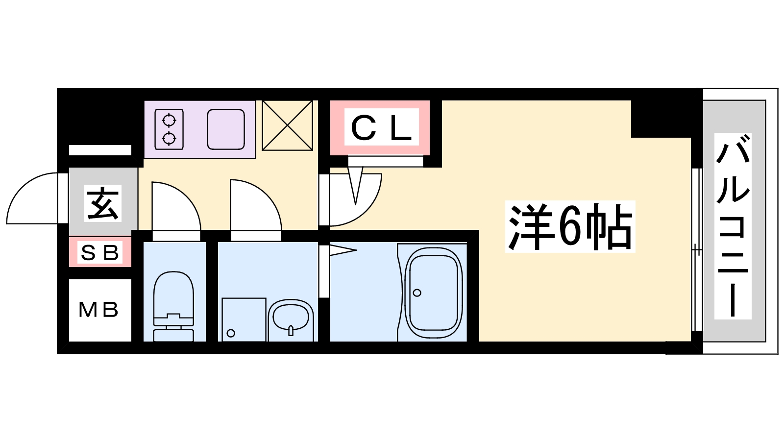 エスリード神戸グランドールの間取り