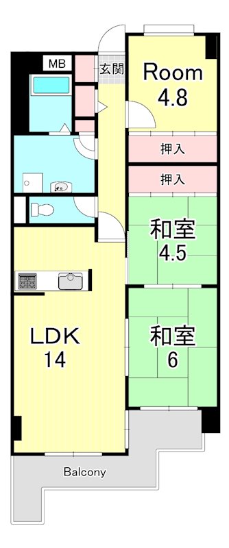 グランドメゾン浜大津の間取り