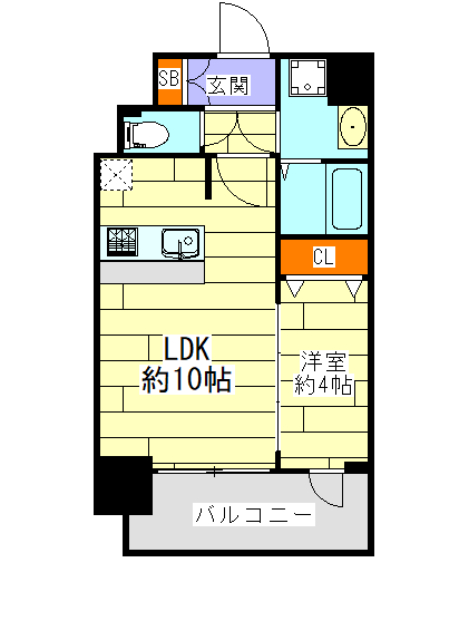 プレサンス新大阪イオリアの間取り